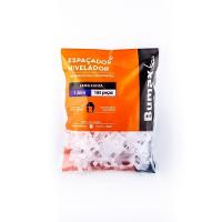Nivelador Básico 1,0mm Pacote Com 100 Unidades Para Revestimentos Até 90x90cm Bumax - 2