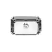 Cuba De Inox N1 Lavínia 47x30x17cm 3.1/2' Com Válvula 94022/207 Alto Brilhante Tramontina com Sifão Sanfonado Universal Simples 1.1/2" - 5