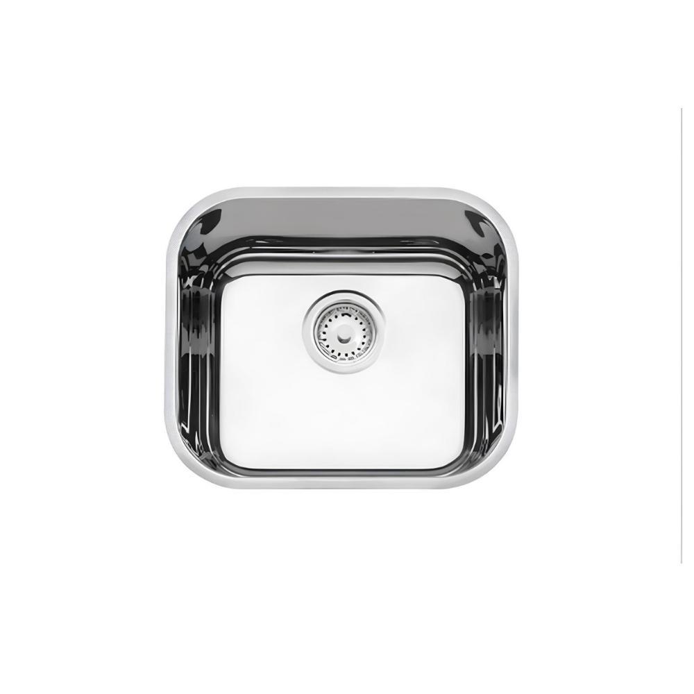 Cuba De Inox N0 Lavínia 40x34x17cm 3.1/2' Com Válvula 94020/207 Alto Brilhante Tramontina com Sifão Universal Com Copo - 5