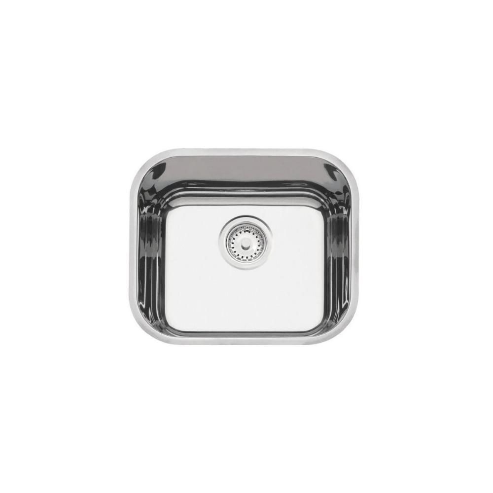 Cuba De Inox Lavínia 40x34x14 3.1/2' Com Válvula 94050/407 Polida Tramontina com Sifão Sanfonado Universal Simples 1.1/2" - 5