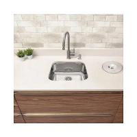 Cuba De Inox Lavínia 40x34x14 3.1/2' Com Válvula 94050/407 Polida Tramontina com Sifão Sanfonado Universal Simples 1.1/2"