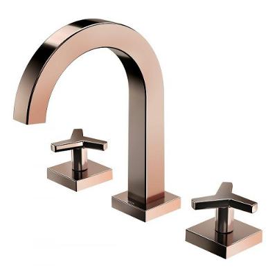 Kit 2 Misturador Para Lavatório De Mesa Wish Bica Baixa Cobre Polido Docol