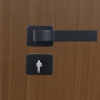 Kit 2 Fechaduras Banheiro Roseta Módena Preto Fosco MGM 40mm - 3