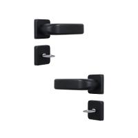 Kit 2 Fechadura Firenze Banheiro Preto Fosco 4cm MGM - 5