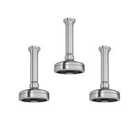 Kit 2 Chuveiro De Teto Redondo Acqua Plus 1990 Com Tubo Cromado Deca - 1