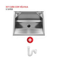 Tanque De Parede A430 48l Ghelplus com Sifão Sanfonado Universal Simples 1.1/2" - 2