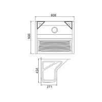Tanque De Parede A430 48l Ghelplus com Sifão Sanfonado Universal Simples 1.1/2" - 5