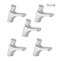 Kit 5 Torneira Para Lavatório Automática De Mesa Decamatic Eco 1173c Cromada Deca - 2