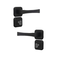 Kit 3 Fechadura Paris Banheiro Preto Fosco 4cm MGM