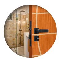 Kit 3 Fechadura Firenze Banheiro Preto Fosco 4cm MGM - 2