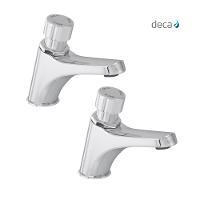 Kit 2 Torneira Para Lavatório Automática De Mesa Decamatic Eco 1173c Cromada Deca - 1