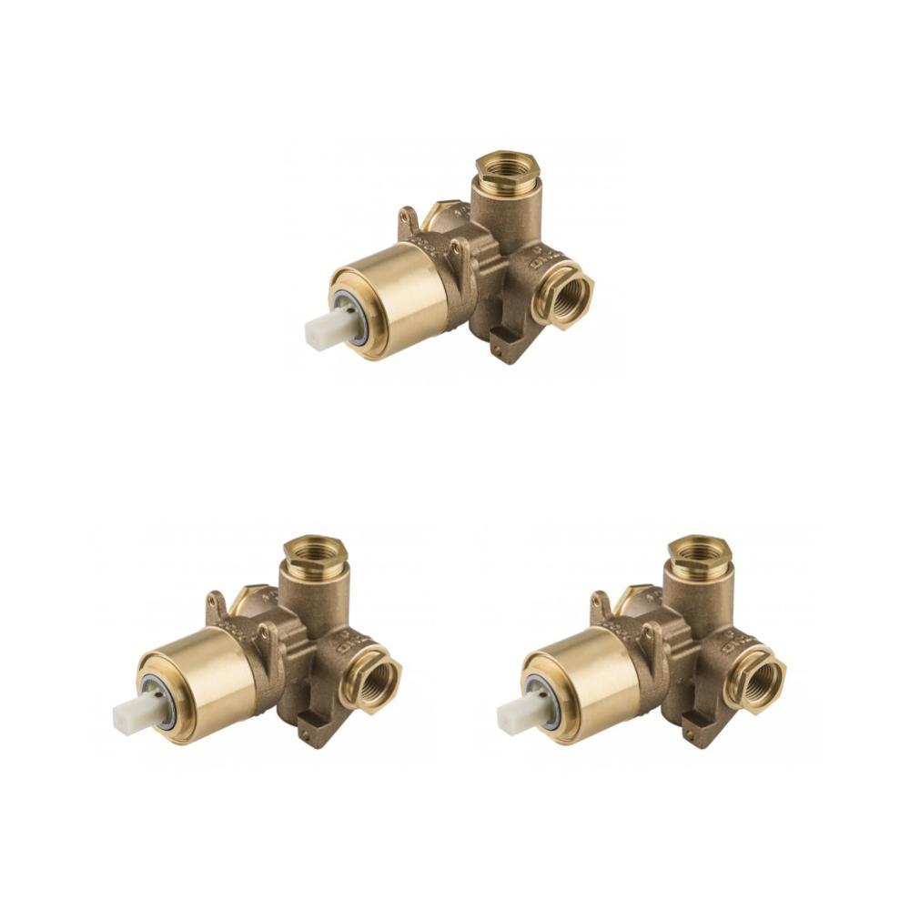 Kit 3 Base Misturador Monocomando Para Banheira Ou Chuveiro 1/2" e 3/4" Docol - 2