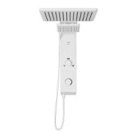 Chuveiro Eletrônico Ducha de Parede Hydra Falls Power Branco 7700W 220V - 2