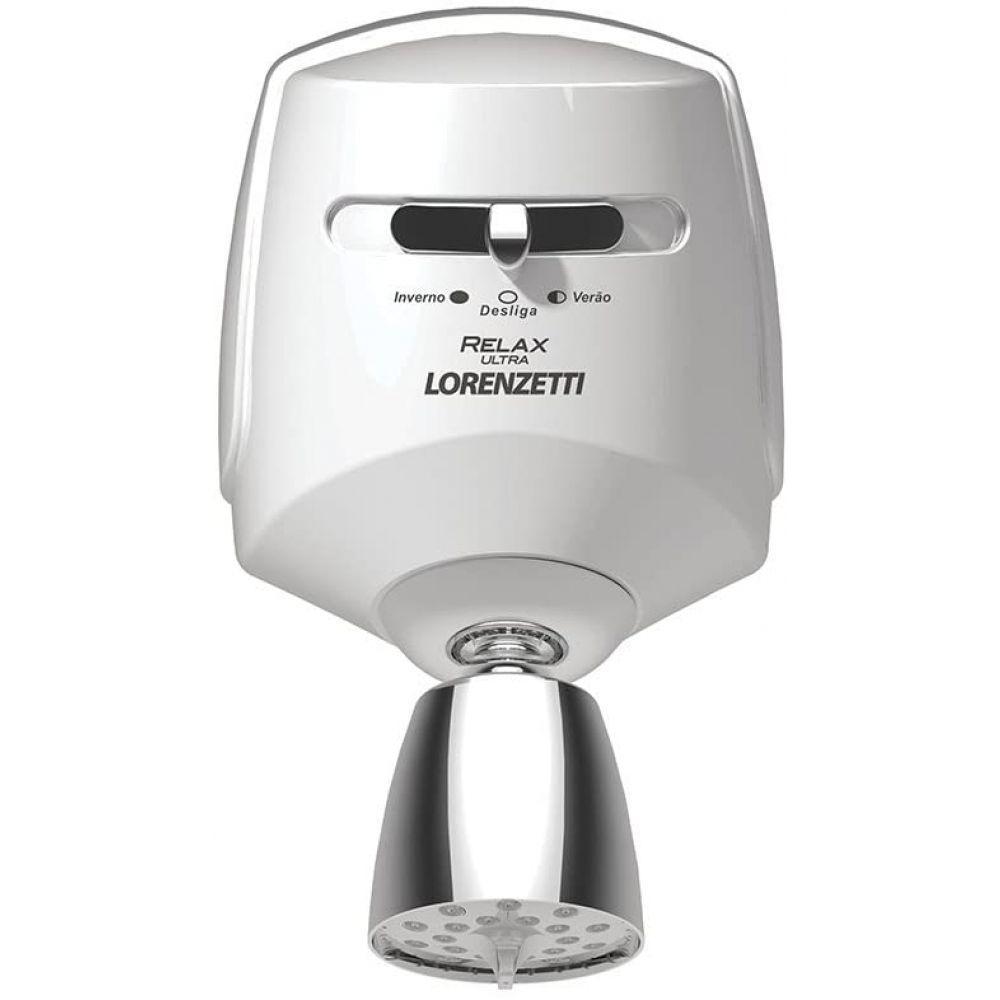 Chuveiro Multitemperaturas Relax 3t 127v 5500w Branco/cromado Lorenzetti - 1