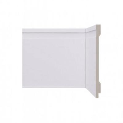 Caixa com 12 Barras Rodapé Santa Luzia de Poliestireno Branco Friso LEV152 150X2400MM