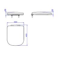 Assento Sanitário De Plástico Amortecido Quadra Ap215 Branco Deca