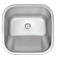 Tanque Em Inox De Encaixe Hera Com Válvula  3.1/2 Acetinado Tramontina 40x40cm  - 1