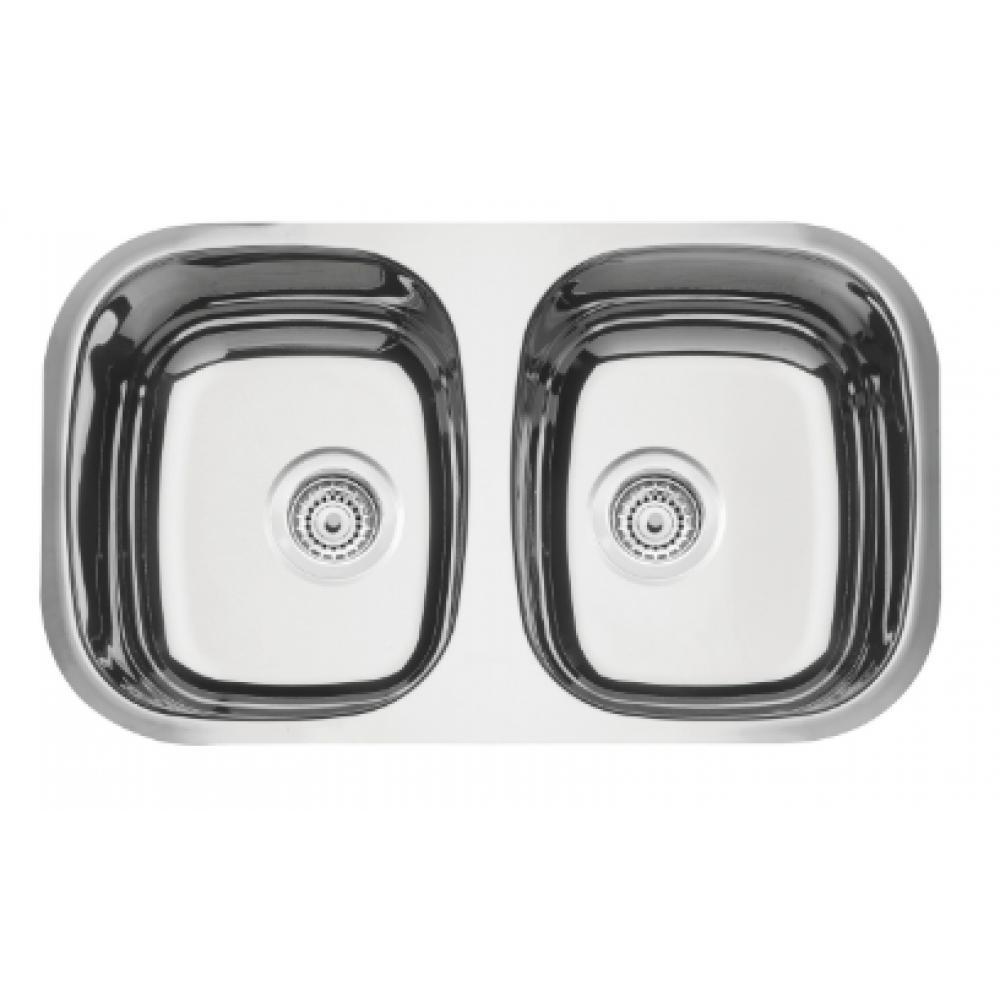 Cuba Dupla Em Aço Inox Com Válvula Isis Alto Brilho Tramontina 72x40x15cm - 1