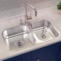 Cuba De Inox Dupla Retangular Isis Perfecta Com Válvula Polido Tramontina 69x40cm - 2