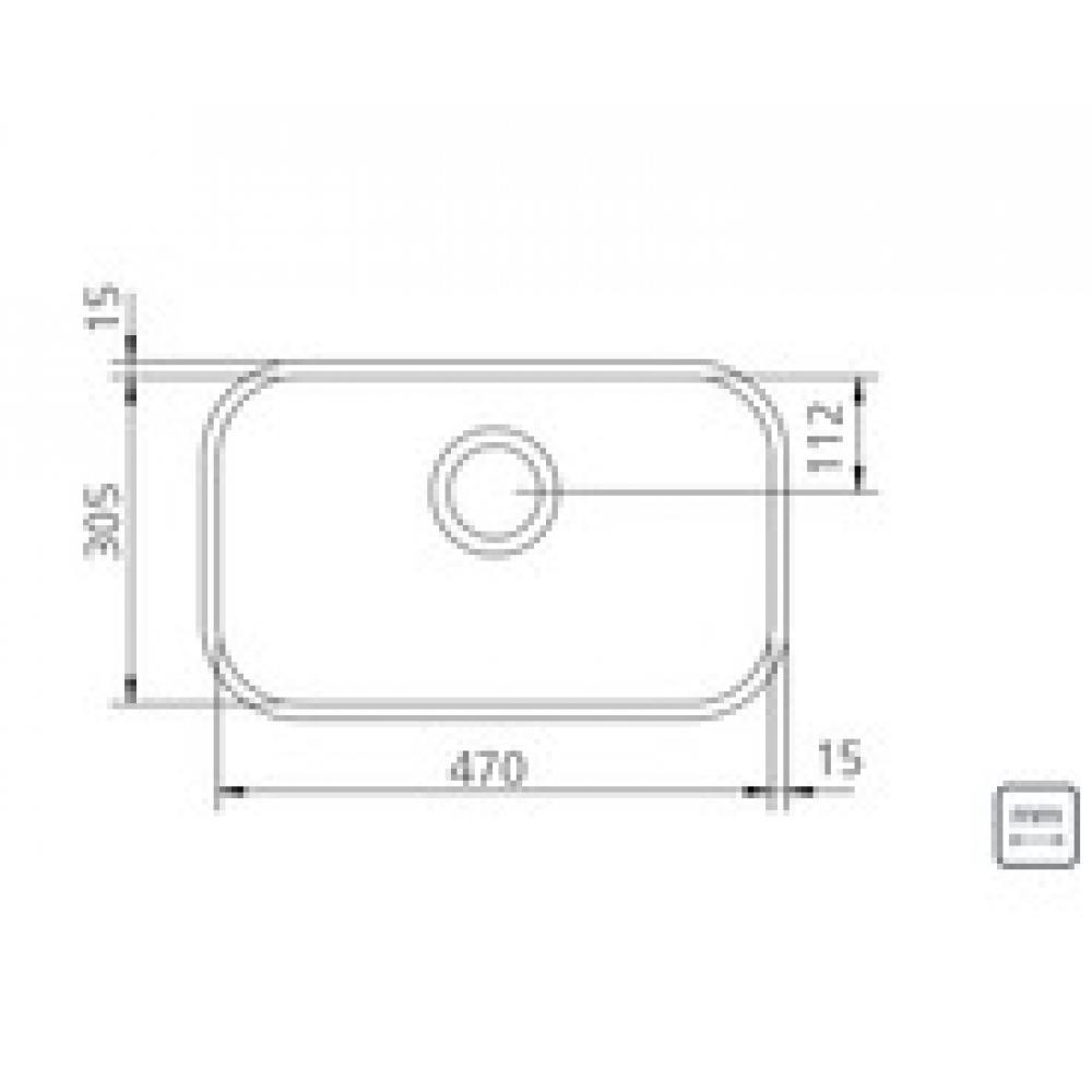 Cuba De Inox Lavínia 4.1/2' Com Válvula Acetinada Tramontina 47x30cm - 3