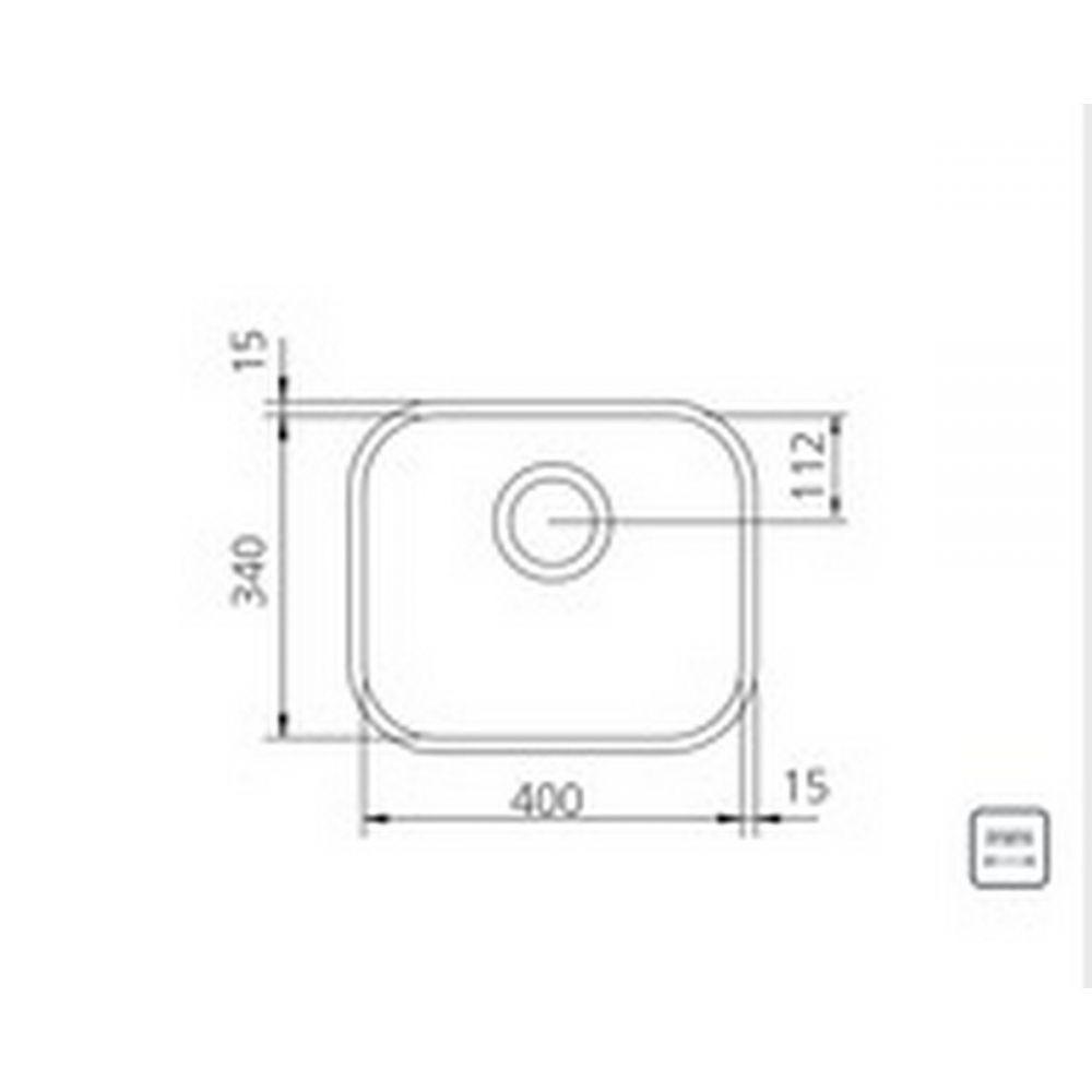 Cuba De Inox N0 Lavínia 3.1/2' Com Válvula Alto Brilhante Tramontina 40x34x17cm - 3