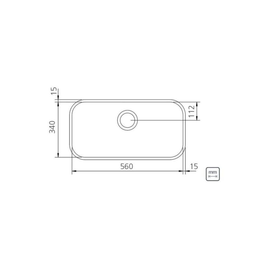 Cuba De Inox N2 Com Válvula Lavínia Alto Brilho Tramontina 56x34x17cm - 5