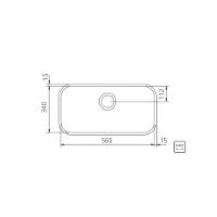 Cuba De Inox N2 Com Válvula Lavínia Alto Brilho Tramontina 56x34x17cm - 5