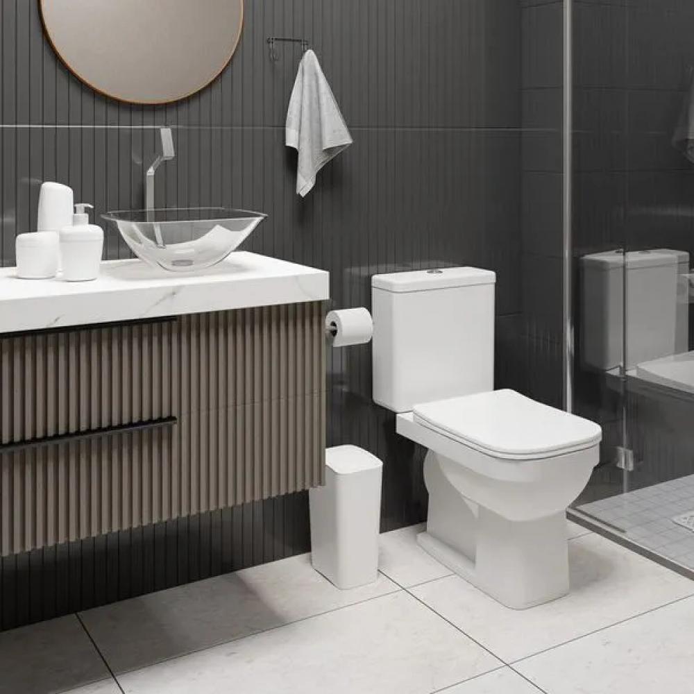 Assento Sanitário Termofixo Quadra Premium Soft Close Click Slim Gelo Astra - 6