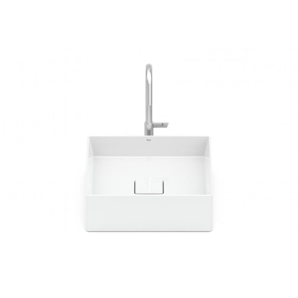 Cuba de Apoio Quadrada Sem Mesa Terra T4 Branco  Roca 35x35cm - 10