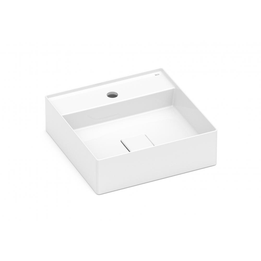 Cuba de Apoio Quadrada Com Mesa Terra T9 Branco Roca 40x40cm - 1