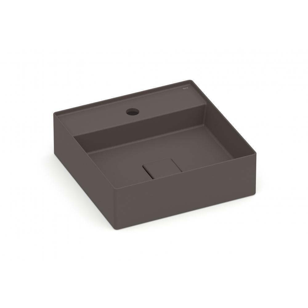 Cuba de Apoio Quadrada Com Mesa Terra T9 Café Roca 40x40cm - 2