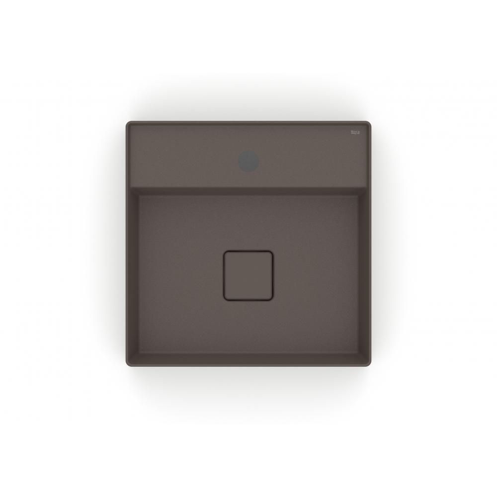 Cuba de Apoio Quadrada Com Mesa Terra T9 Café Roca 40x40cm - 6