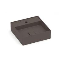 Cuba de Apoio Quadrada Com Mesa Terra T9 Café Roca 40x40cm - 1