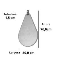 Gabinete Para Banheiro Com Lavatório E Espelho Vêneto Capuccino/Freijo MGM Móveis 60cm - 4