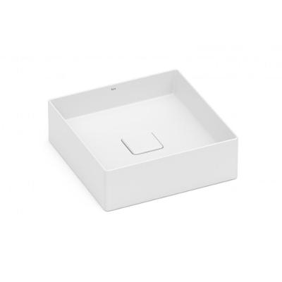 Cuba de Apoio Quadrada Sem Mesa Terra T4 Blanco Mate  Roca 35x35cm