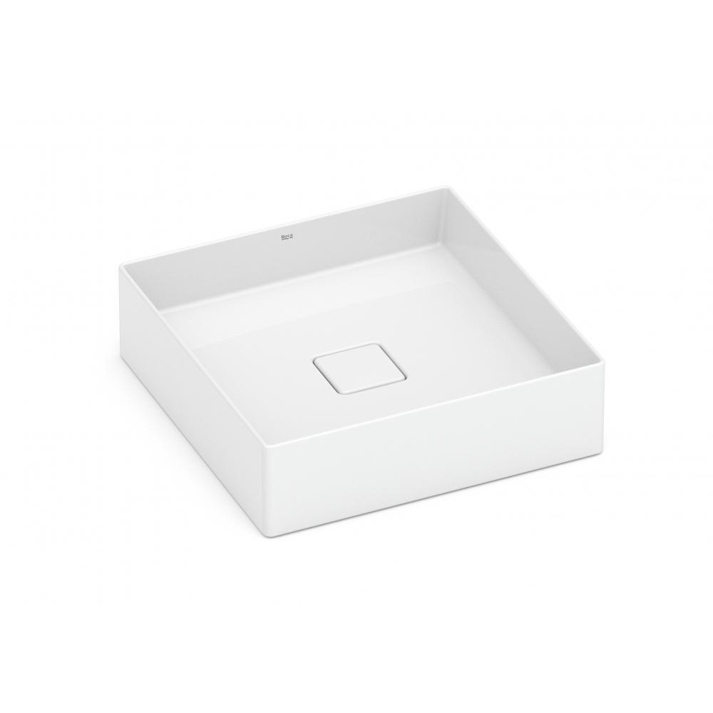 Cuba de Apoio Quadrada Sem Mesa Terra T5 Branco Roca 40x40cm - 1