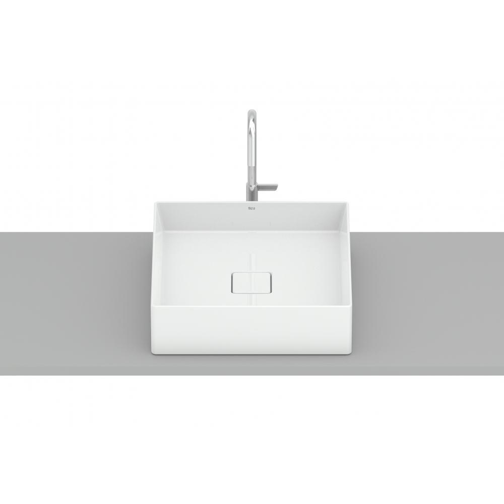 Cuba de Apoio Quadrada Sem Mesa Terra T5 Branco Roca 40x40cm - 2