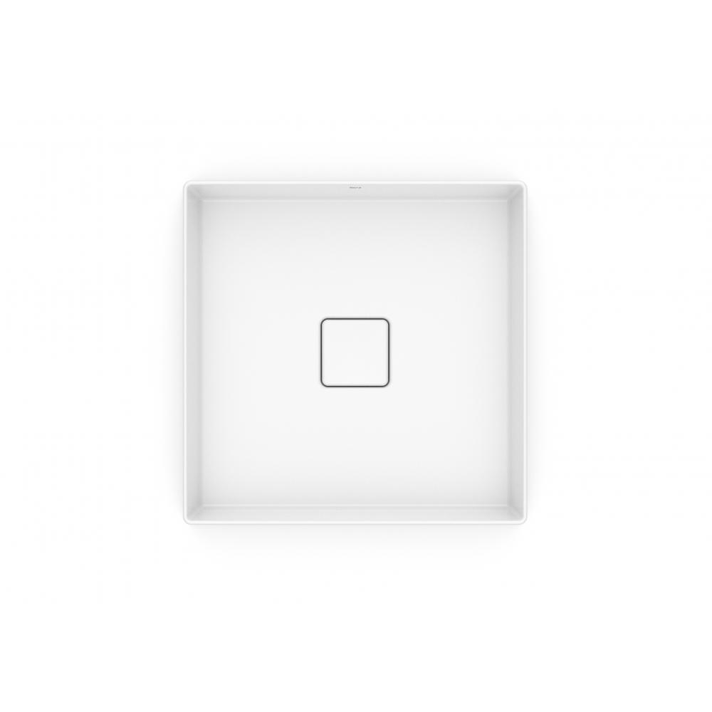 Cuba de Apoio Quadrada Sem Mesa Terra T5 Branco Roca 40x40cm - 3