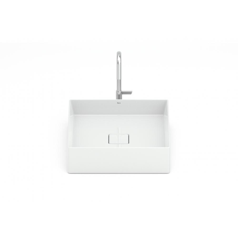 Cuba de Apoio Quadrada Sem Mesa Terra T5 Branco Roca 40x40cm - 4