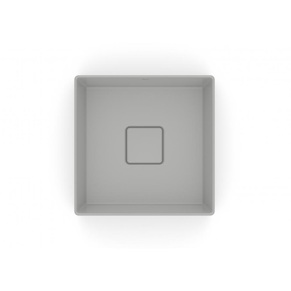 Cuba de Apoio Quadrada Sem Mesa Terra T3 Stone Roca 30x30cm - 4