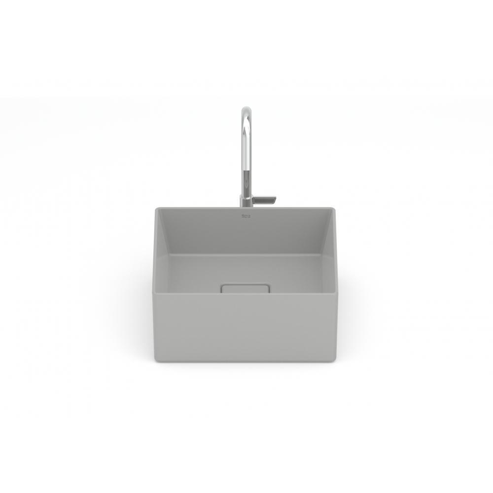 Cuba de Apoio Quadrada Sem Mesa Terra T3 Stone Roca 30x30cm - 7