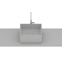 Cuba de Apoio Quadrada Sem Mesa Terra T3 Stone Roca 30x30cm - 2