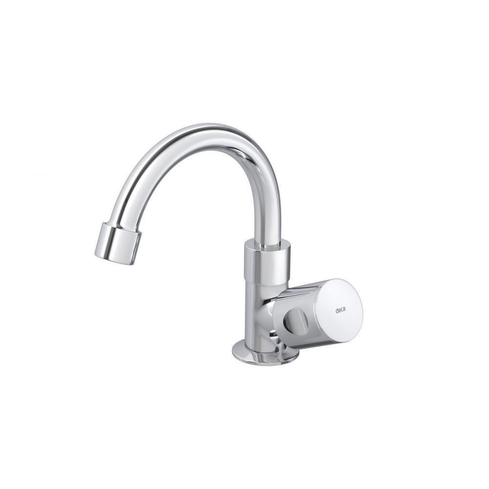 Torneira Para Lavatório De Mesa Aspen Bica Alta Cromado Deca - 3