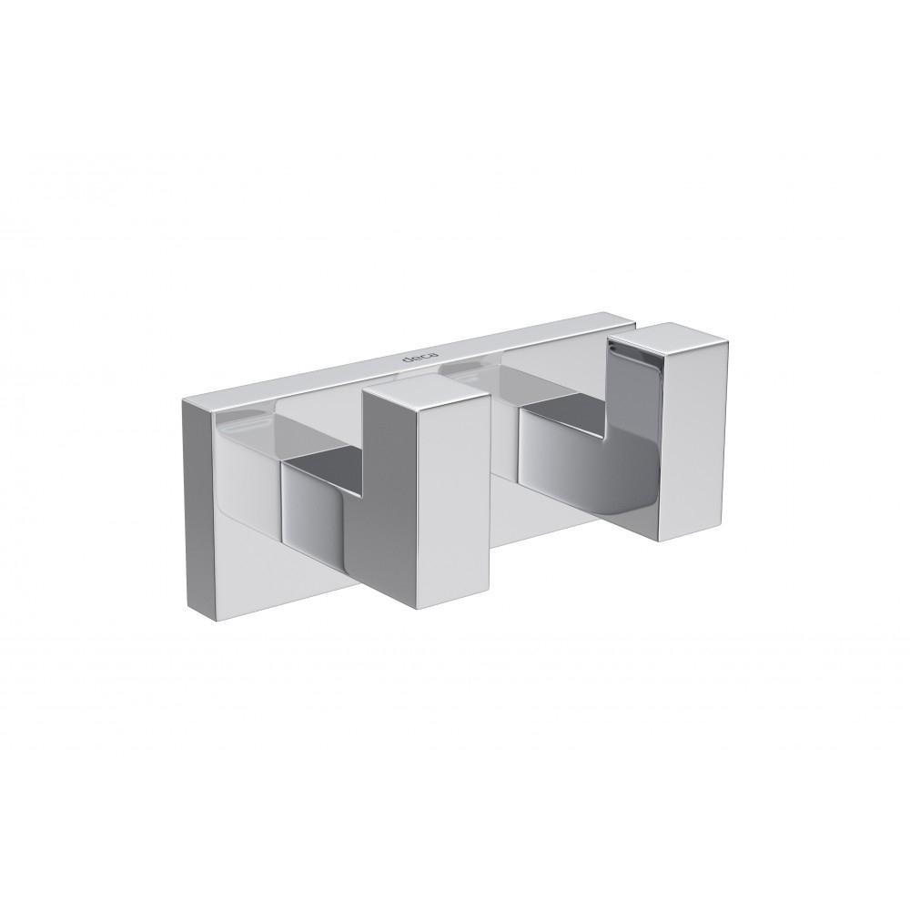 Cabide Duplo Para Banheiro Quadratta 2062 Cromado Deca - 1