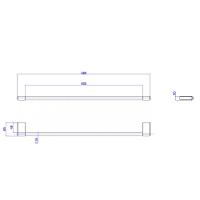 Porta Toalhas De Rosto You Marrom Fosco Deca - 3