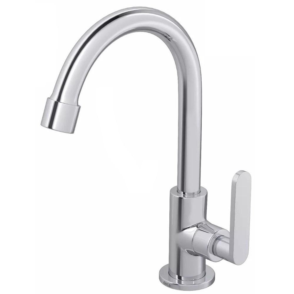 Torneira Para Lavatório De Mesa Flex Plus Bica Alta Cromado Deca - 1