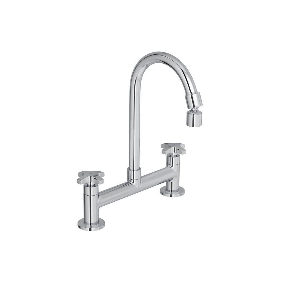 Misturador Para Cozinha De Mesa Max Bica Alta Cromado Deca - 2