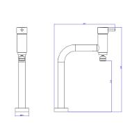 Misturador Monocomando Para Cozinha De Mesa Link Bica Alta Cromado Deca - 5