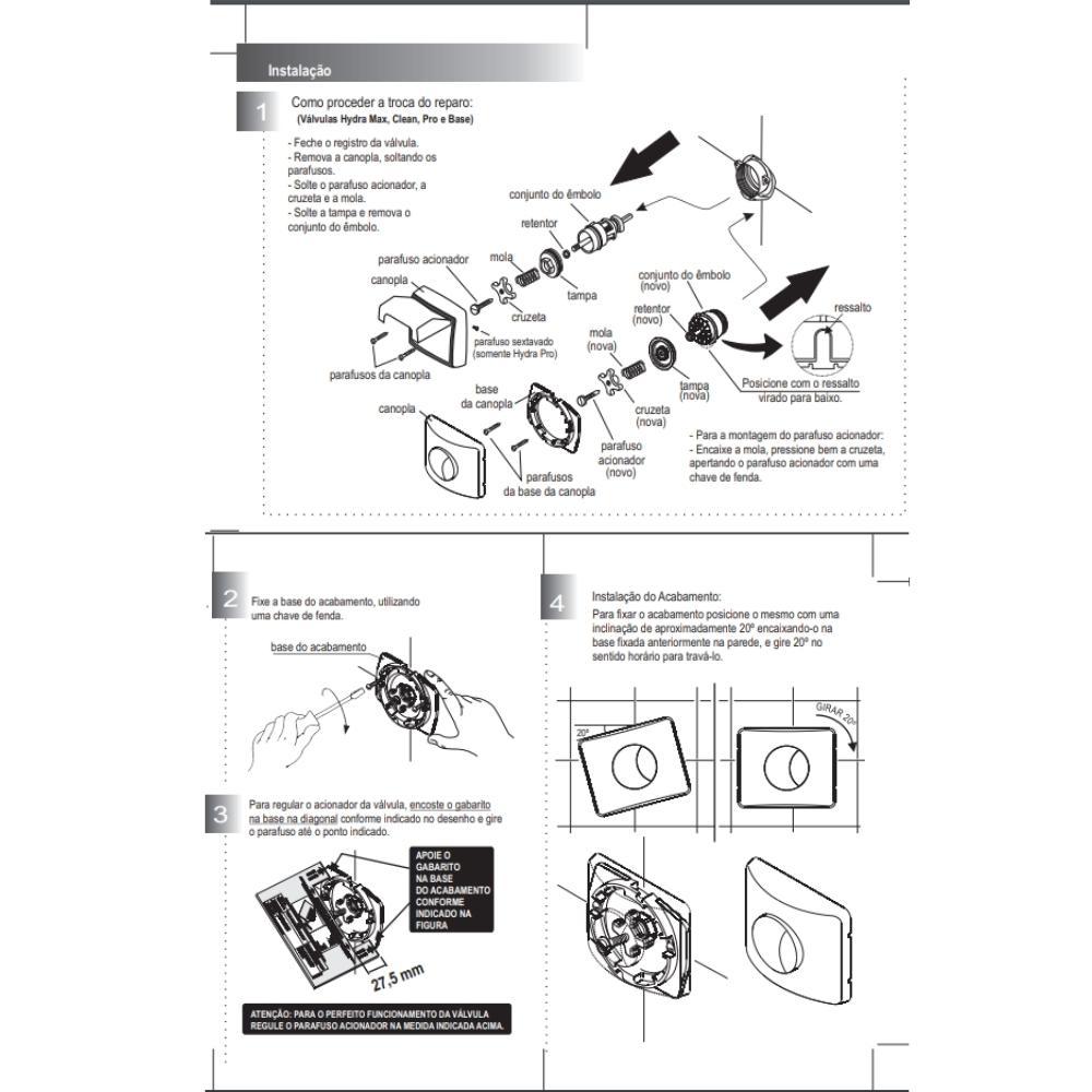 Kit Conversor Hydra Max Para Duo 1.1/4 Cromada Deca - 5