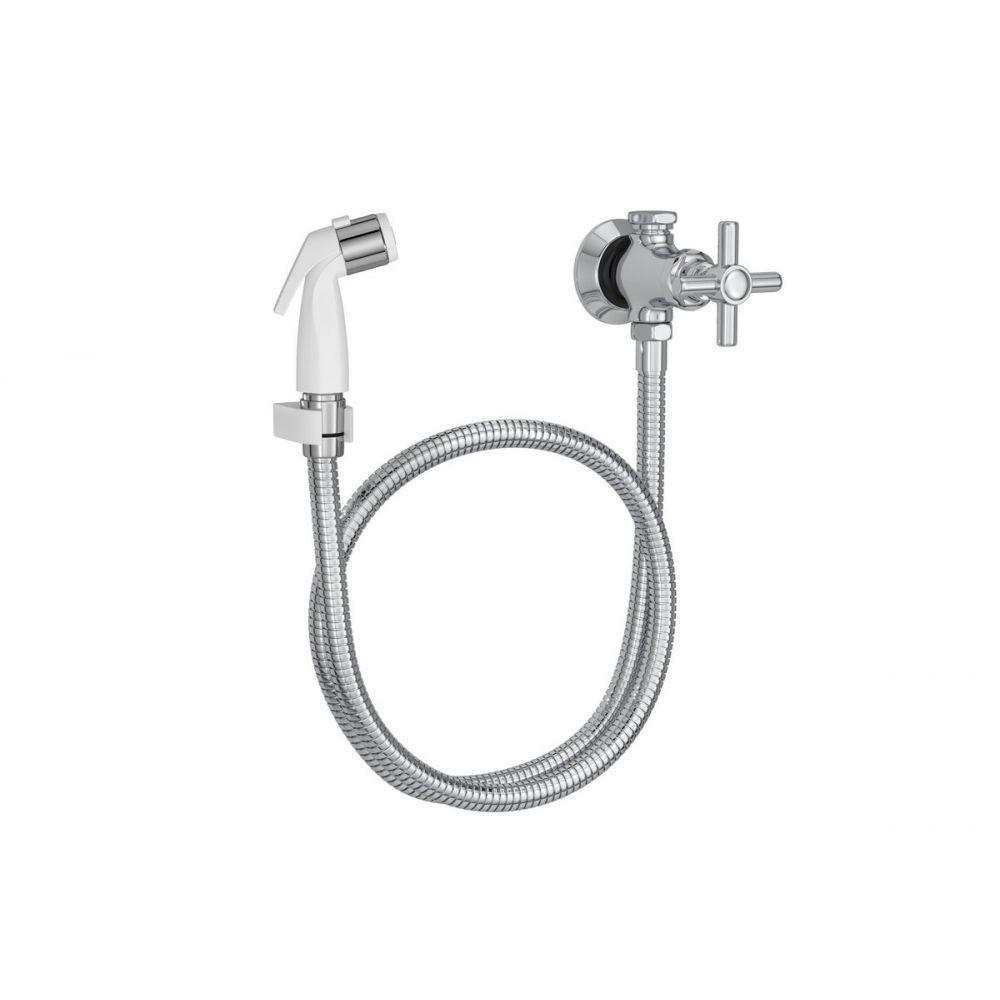 Ducha Higiênica Com Registro Derivação E Gatilho Dynamic White Cromado Deca - 1